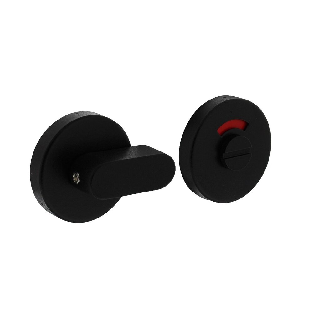 Intersteel WC-slot comfortknop rond verdekt RVS mat zwart Intersteel WC-slot comfortknop rond verdekt RVS mat zwart