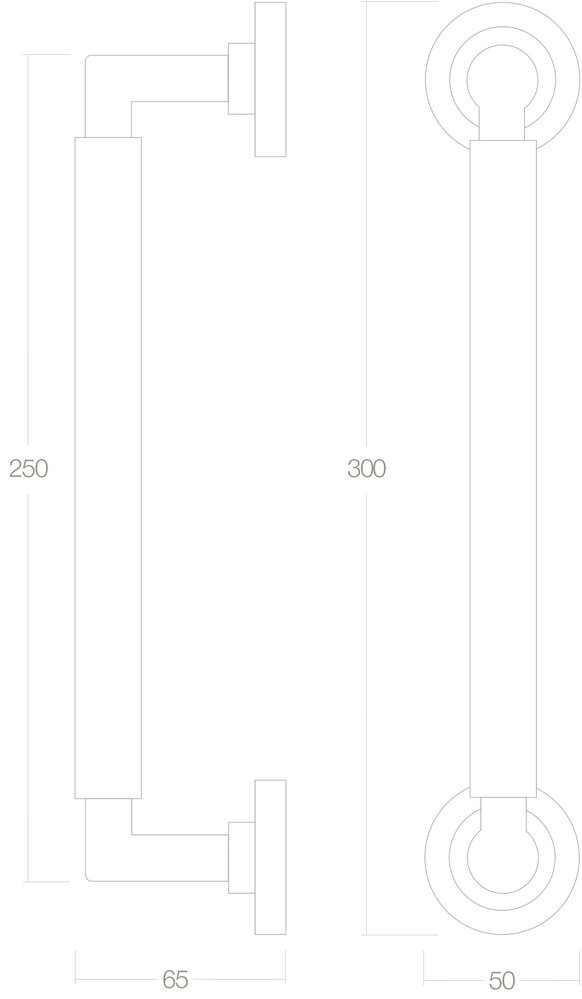 Intersteel Handgreep Bau-Stil 300mm oud grijs Intersteel Handgreep Bau-Stil 300mm oud grijs