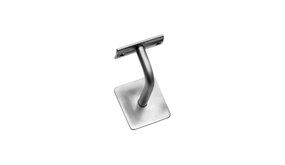 Intersteel Trapleuning houder gebogen vierkant vlak geborsteld RVS Intersteel Trapleuning houder gebogen vierkant vlak geborsteld RVS