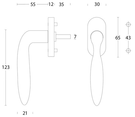 Intersteel Raamsluiting Jupiter geborsteld RVS Intersteel Raamsluiting Jupiter geborsteld RVS