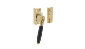 Intersteel Raamsluiting Ton 400 afsluitbaar links messing getrommeld/ebbenhout