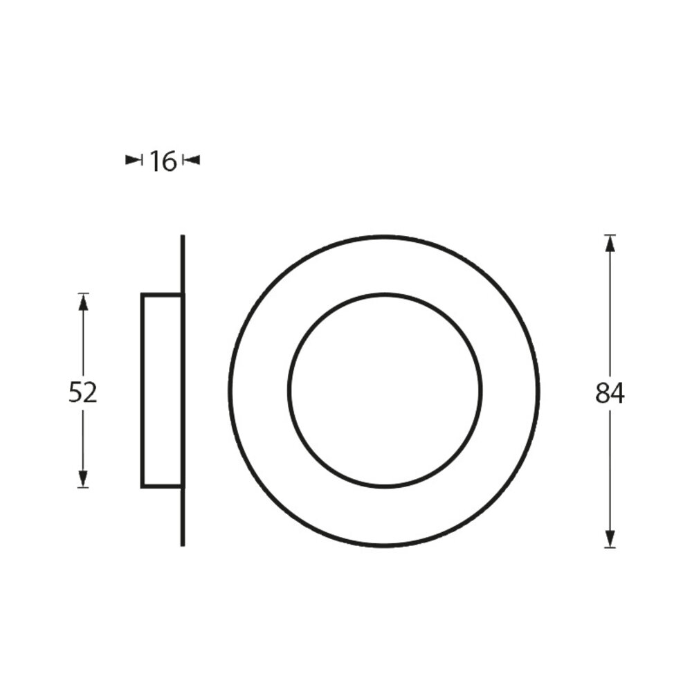Intersteel Schuifdeurkom 52/85mm geborsteld RVS Intersteel Schuifdeurkom 52/85mm geborsteld RVS