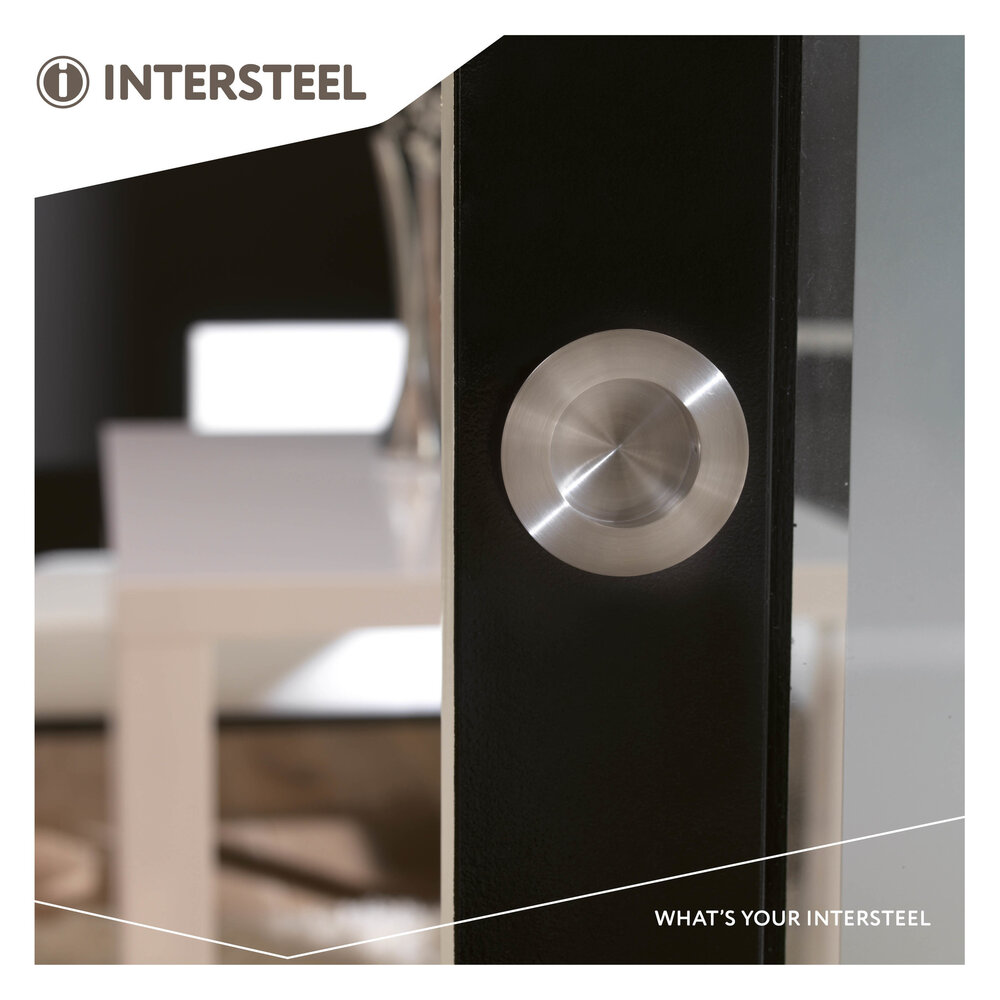 Intersteel Schuifdeurkom 52/85mm geborsteld RVS Intersteel Schuifdeurkom 52/85mm geborsteld RVS