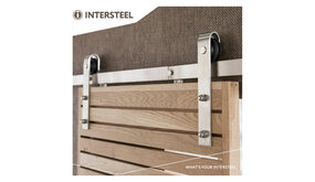 Intersteel Schuifdeur systeem Basic geborsteld RVS Intersteel Schuifdeur systeem Basic geborsteld RVS