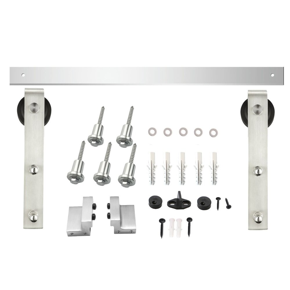 Intersteel Schuifdeur systeem Basic geborsteld RVS