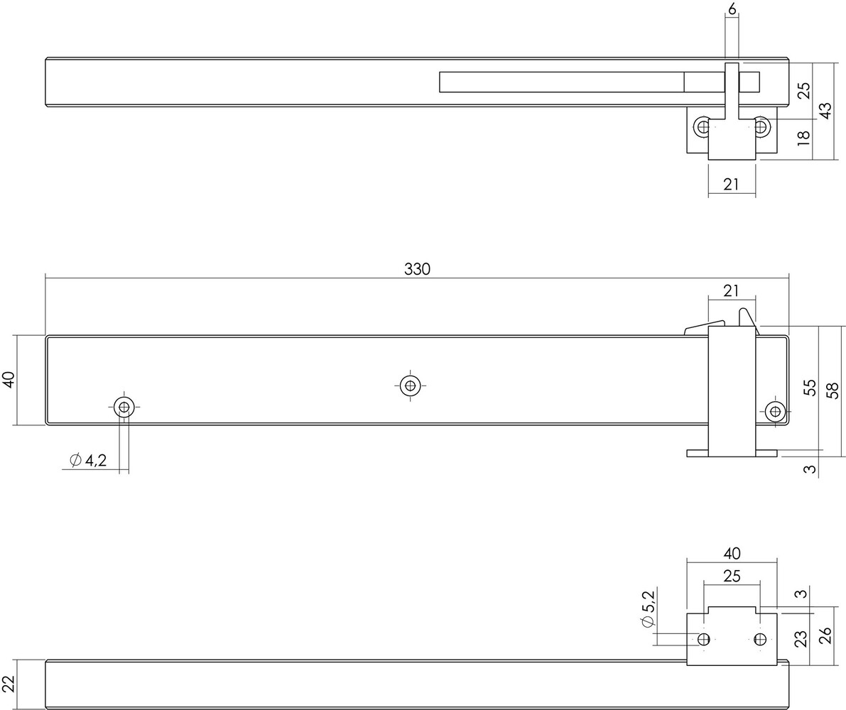 Intersteel Schuifdeursysteem sluitvertrager geborsteld RVS
