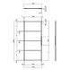 Intersteel DIY-schuifdeur Cubo zwart incl. matglas 2350x980x28mm + zwart schuifdeursysteem Basic Top