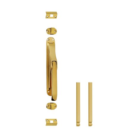 Intersteel Pomp-espagnolet met stangenset 2x 1250mm messing gelakt Intersteel Pomp-espagnolet met stangenset 2x 1250mm messing gelakt