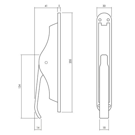 Intersteel Pomp-espagnolet met stangenset 2x 1250mm messing gelakt Intersteel Pomp-espagnolet met stangenset 2x 1250mm messing gelakt