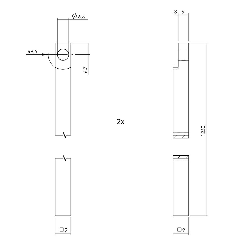 Intersteel Kruk-espagnolet rechts Ton 222 met stangenset 2x 1250mm messing ongelakt /ebbenhout Intersteel Kruk-espagnolet rechts Ton 222 met stangenset 2x 1250mm messing ongelakt /ebbenhout