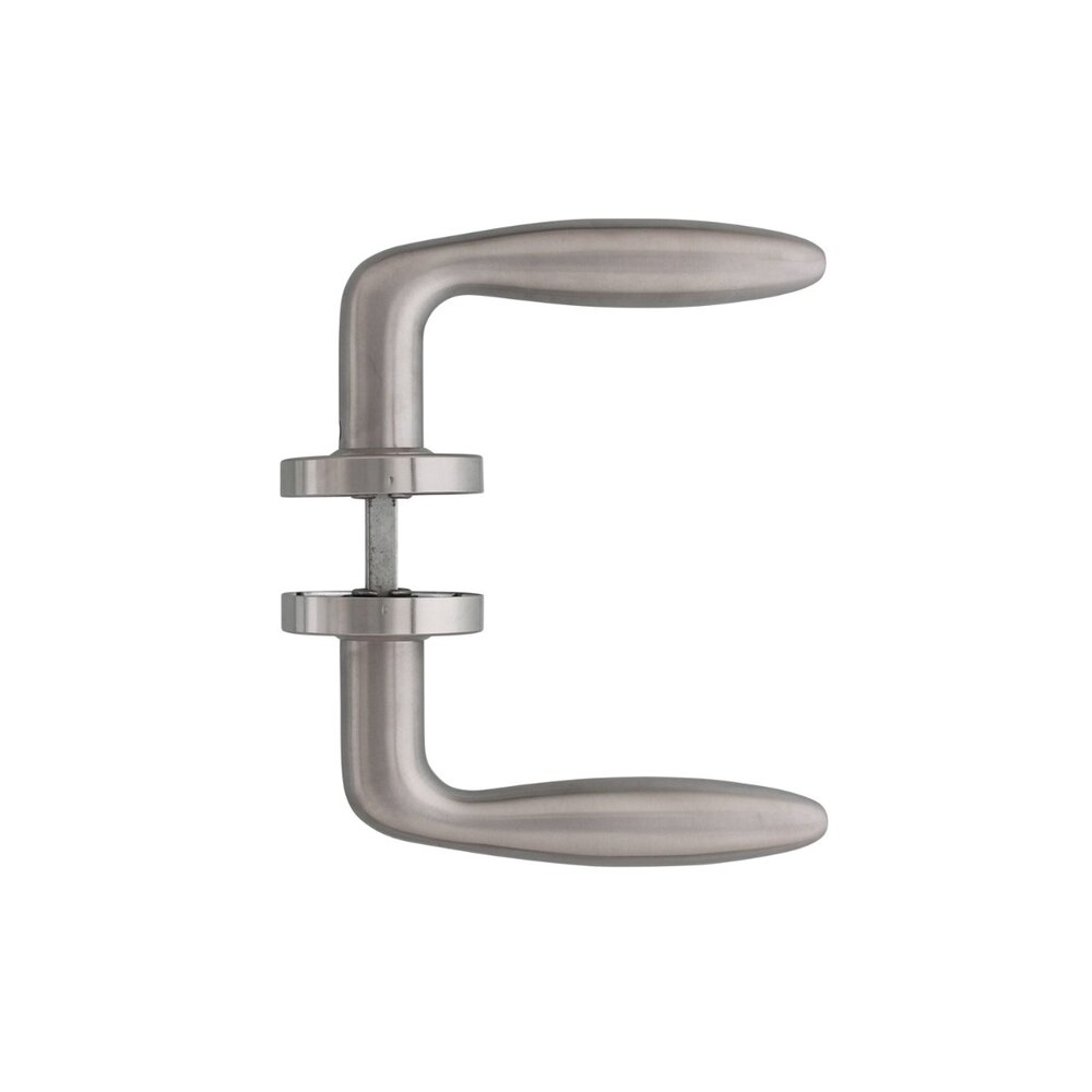 Intersteel Deurklink Jupiter geveerd op rozet 53x10 met ring geborsteld RVS