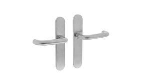 Intersteel Deurklink Rond op schild blind geborsteld RVS Intersteel Deurklink Rond op schild blind geborsteld RVS