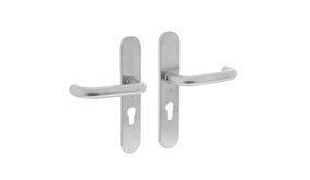 Intersteel Deurklink Rond op schild profielcilindergat 55mm geborsteld RVS Intersteel Deurklink Rond op schild profielcilindergat 55mm geborsteld RVS