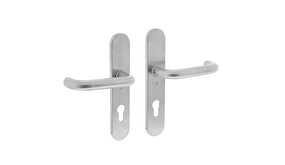 Intersteel Deurklink Rond op schild profielcilindergat 72mm geborsteld RVS Intersteel Deurklink Rond op schild profielcilindergat 72mm geborsteld RVS