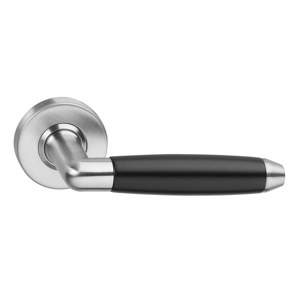 Intersteel Deurklink Combi geveerd rozet geborsteld RVS Intersteel Deurklink Combi geveerd rozet geborsteld RVS