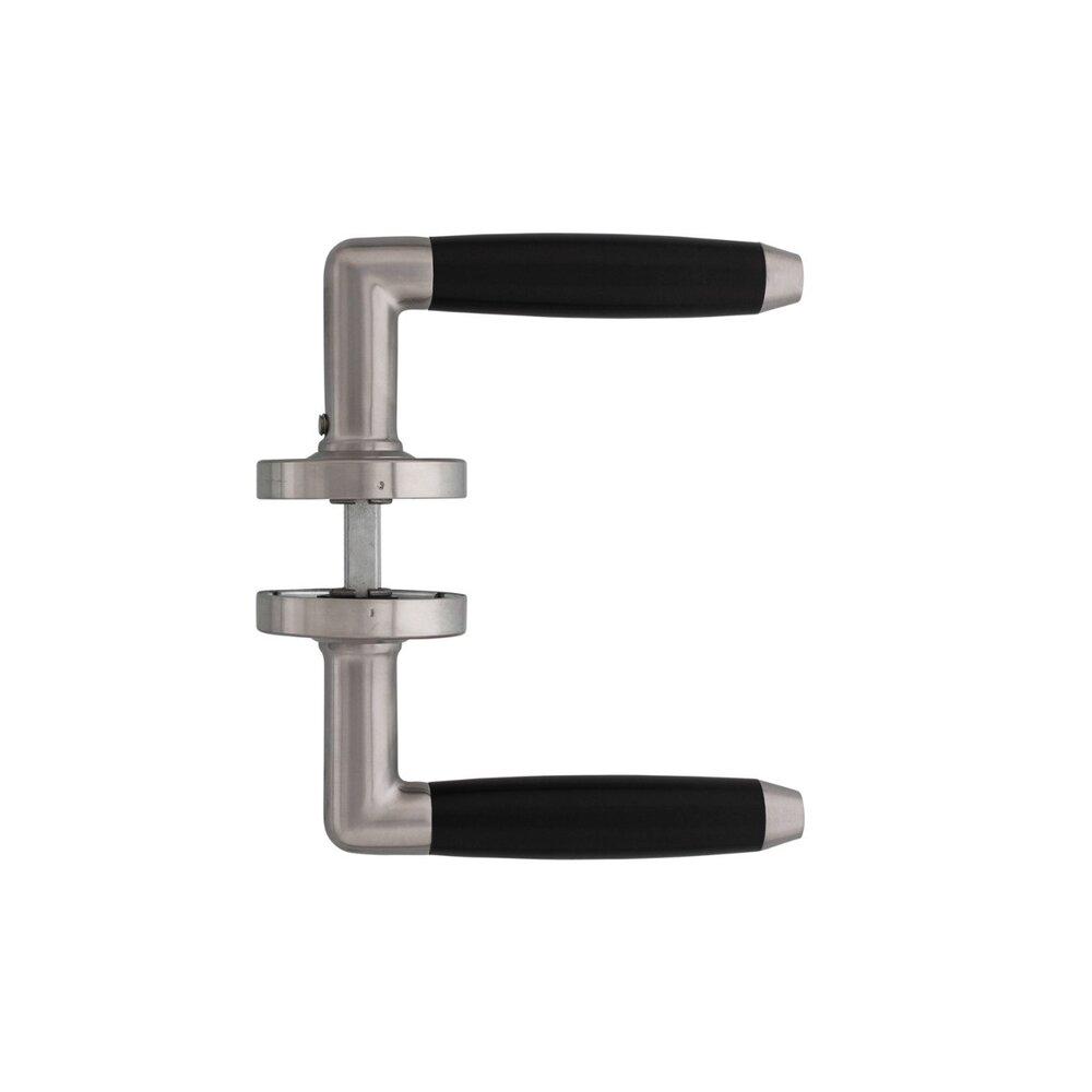 Intersteel Deurklink Combi geveerd rozet geborsteld RVS Intersteel Deurklink Combi geveerd rozet geborsteld RVS