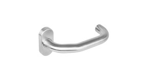 Intersteel Deurklink Verkropt op ovaal rozet geborsteld RVS