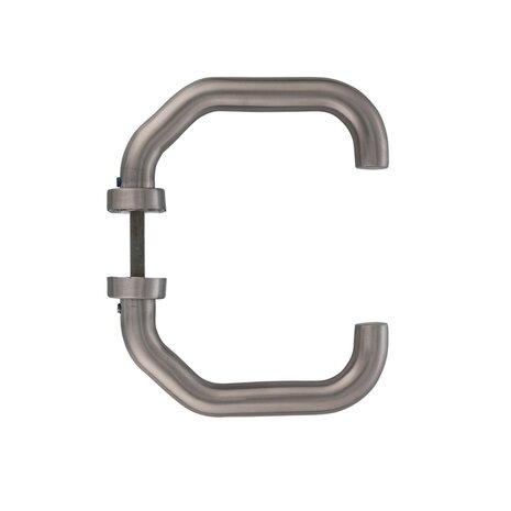 Intersteel Deurklink Verkropt op ovaal rozet geborsteld RVS Intersteel Deurklink Verkropt op ovaal rozet geborsteld RVS