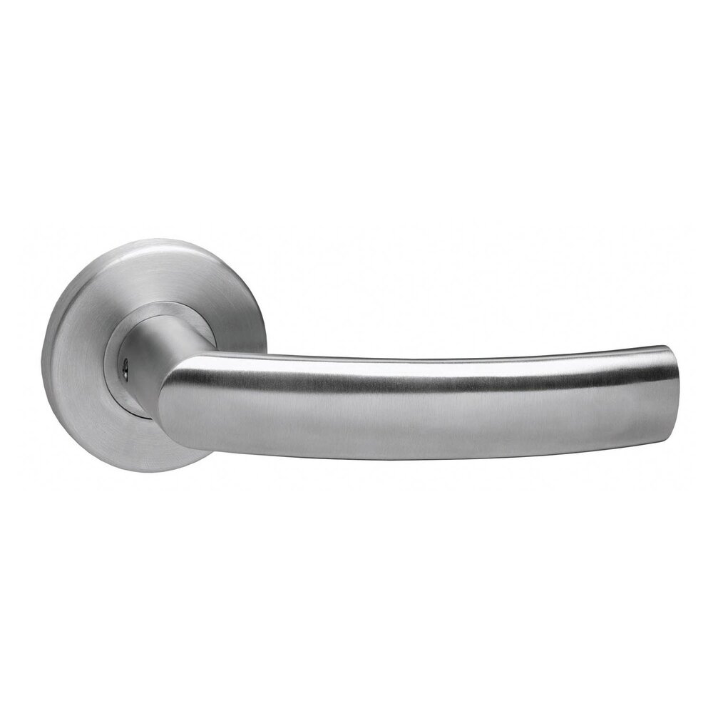 Intersteel Deurklink Blok op rond rozet geborsteld RVS Intersteel Deurklink Blok op rond rozet geborsteld RVS