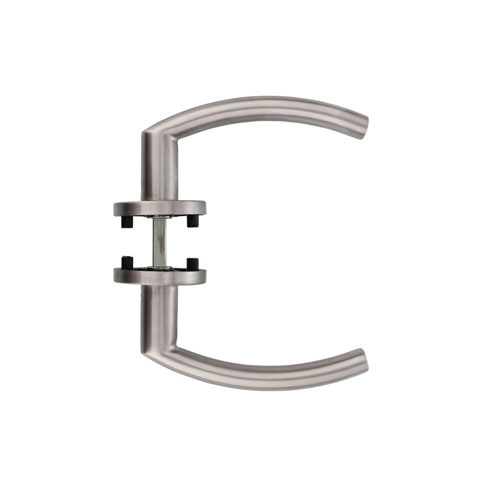 Intersteel Deurklink Blok op rond rozet geborsteld RVS Intersteel Deurklink Blok op rond rozet geborsteld RVS