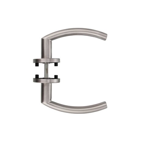 Intersteel Deurklink Blok op rond rozet geborsteld RVS Intersteel Deurklink Blok op rond rozet geborsteld RVS