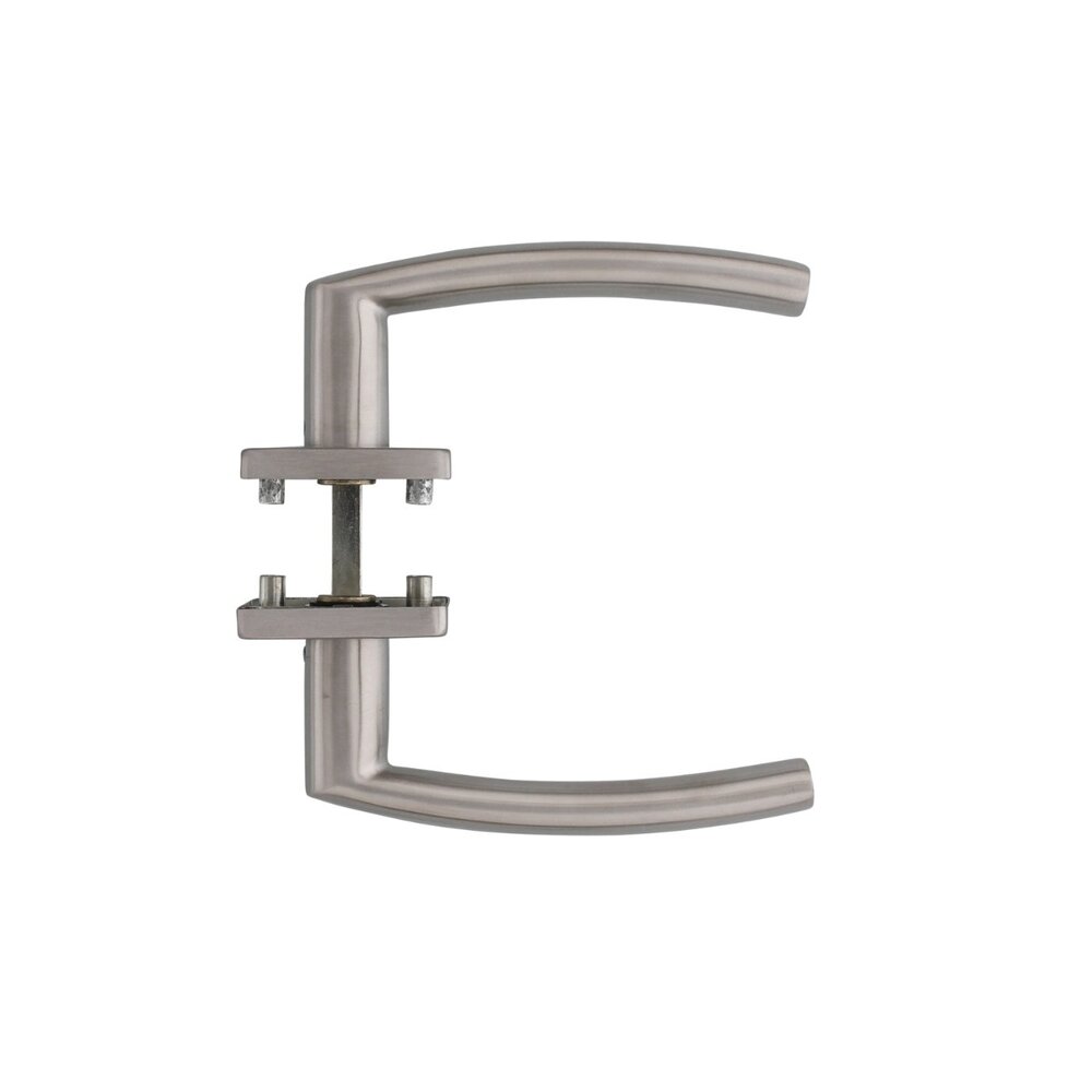 Intersteel Deurklink Blok op vierkant rozet geborsteld RVS