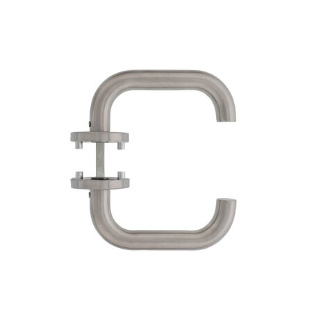 Intersteel Deurklink Rond op rozet met 7mm nok geborsteld RVS Intersteel Deurklink Rond op rozet met 7mm nok geborsteld RVS