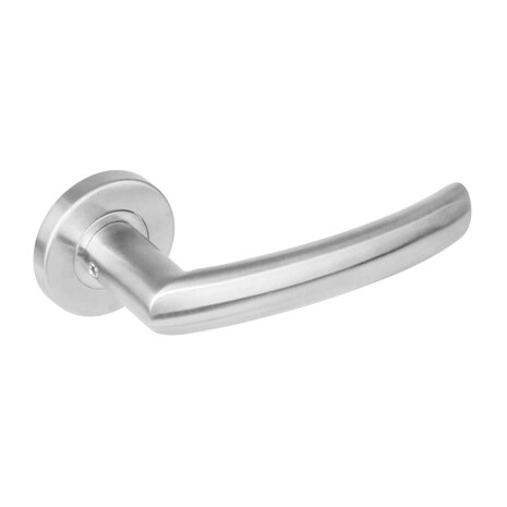 Intersteel Deurklink Blok op rozet met 7mm nok geborsteld RVS Intersteel Deurklink Blok op rozet met 7mm nok geborsteld RVS