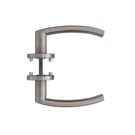 Intersteel Deurklink Blok op rozet met 7mm nok geborsteld RVS Intersteel Deurklink Blok op rozet met 7mm nok geborsteld RVS