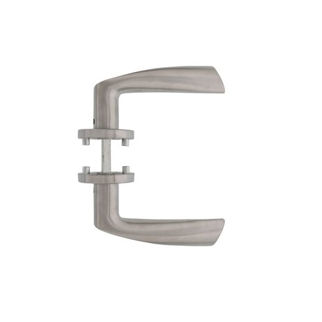 Intersteel Deurklink Vlinder op rozet met 7mm nok geborsteld RVS