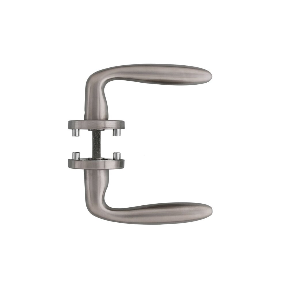 Intersteel Deurklink Jupiter op rozet met 7mm nok geborsteld RVS