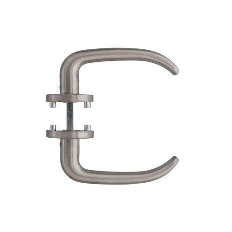 Intersteel - Deurklink Sabel op rozet in geborsteld RVS