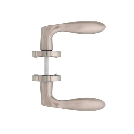 Intersteel Deurklink George op rozet nikkel mat Intersteel Deurklink George op rozet nikkel mat