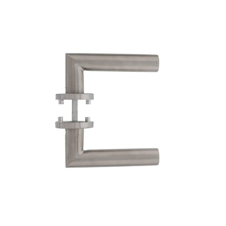 Intersteel Deurklink Girona op rozet met 7mm nok geborsteld RVS