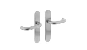 Intersteel Deurklink Rond op schild blind geborsteld RVS Intersteel Deurklink Rond op schild blind geborsteld RVS