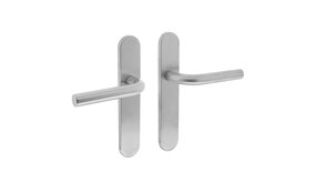 Intersteel Deurklink Recht op schild blind geborsteld RVS Intersteel Deurklink Recht op schild blind geborsteld RVS