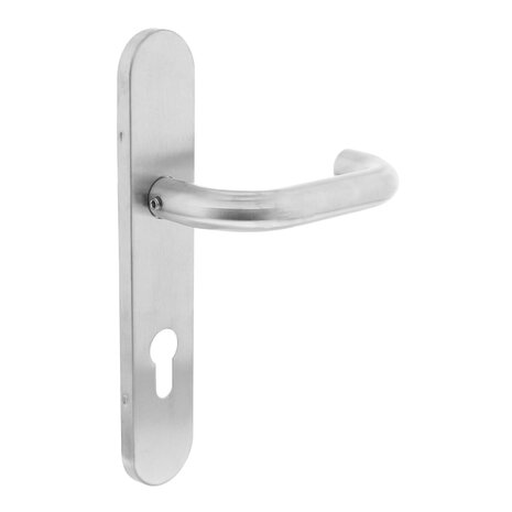 Intersteel Deurklink Rond op schild cilindergat 72mm geborsteld RVS Intersteel Deurklink Rond op schild cilindergat 72mm geborsteld RVS