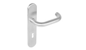 Intersteel Deurklink Rond op schild sleutelgat 72mm geborsteld RVS Intersteel Deurklink Rond op schild sleutelgat 72mm geborsteld RVS