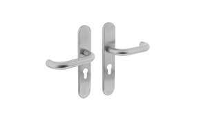 Intersteel Deurklink Rond op schild cilindergat 55mm geborsteld RVS Intersteel Deurklink Rond op schild cilindergat 55mm geborsteld RVS