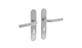 Intersteel Deurklink Recht op verdekt schild sleutelgat 56 mm Intersteel Deurklink Recht op verdekt schild sleutelgat 56 mm