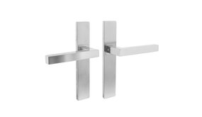 Intersteel Deurklink Vierkant op rechthoek schild blind geborsteld RVS Intersteel Deurklink Vierkant op rechthoek schild blind geborsteld RVS