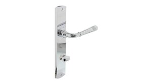 Intersteel Deurklink Emily op schild 235x45x8mm met WC63/8mm chroom Intersteel Deurklink Emily op schild 235x45x8mm met WC63/8mm chroom