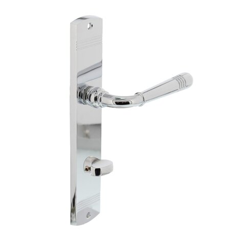 Intersteel Deurklink Emily op schild 235x45x8mm met WC63/8mm chroom