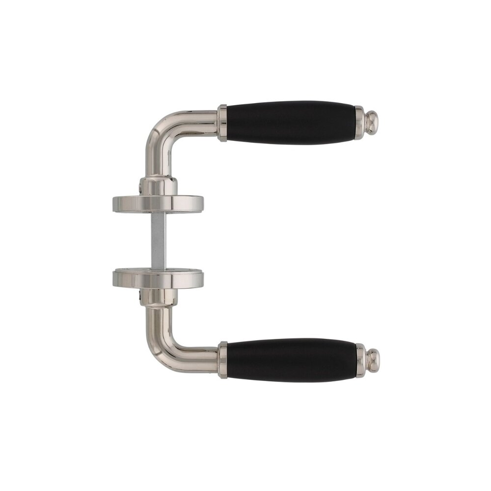 Intersteel Deurklink Courgette met rozet nikkel