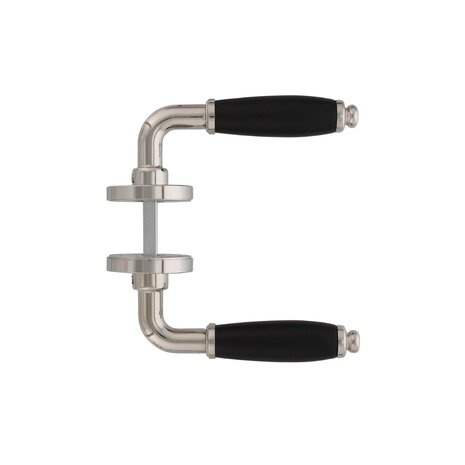 Intersteel Deurklink Courgette met rozet nikkel