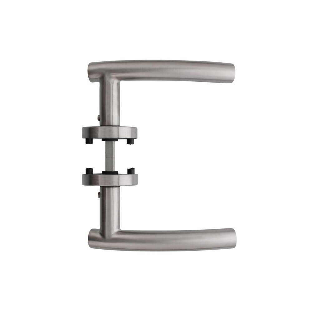 Intersteel Deurklink Gebogen met rozet geborsteld RVS Intersteel Deurklink Gebogen met rozet geborsteld RVS