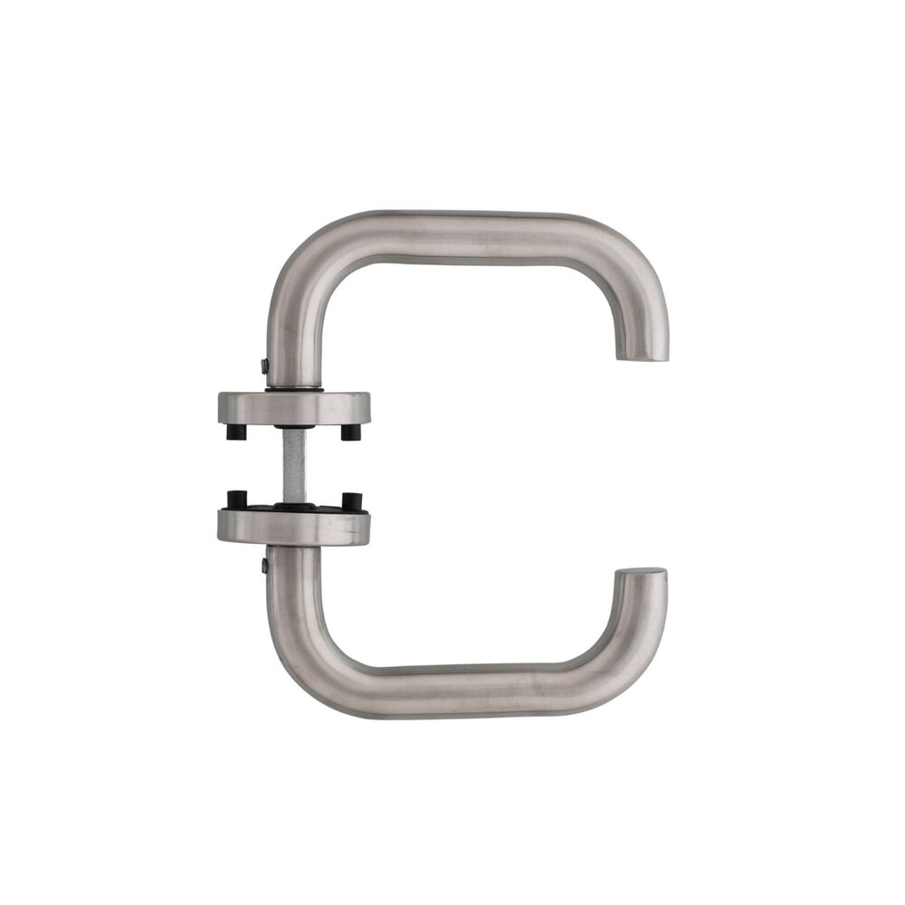 Intersteel Deurklink Rond met rozet geborsteld RVS