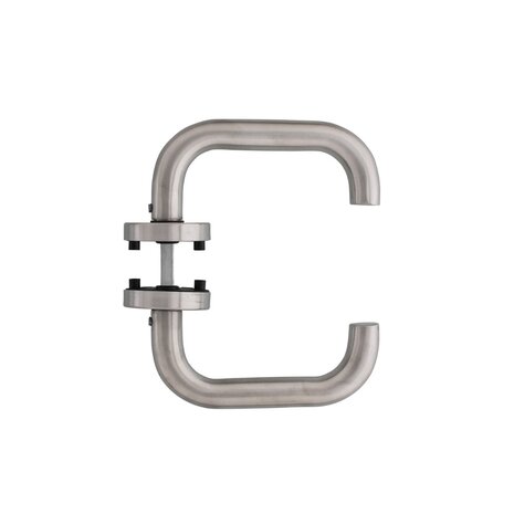 Intersteel Deurklink Rond met rozet geborsteld RVS