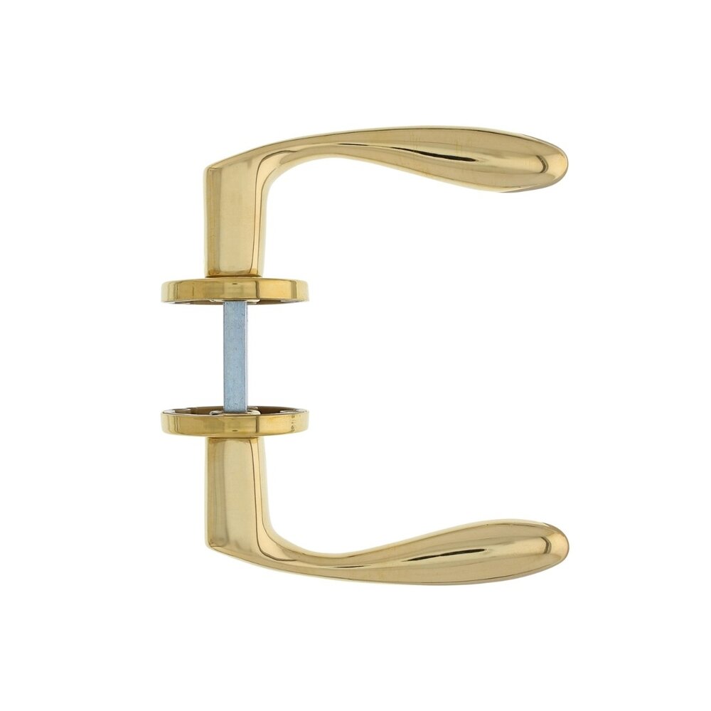 Intersteel Deurklink Banaan met rozet messing ongelakt Intersteel Deurklink Banaan met rozet messing ongelakt