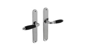 Intersteel Deurklink Courgette met ovaal schild blind chroom Intersteel Deurklink Courgette met ovaal schild blind chroom